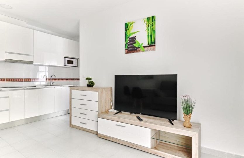 Apartment Torrevieja close to the sea open plan kitchen connected to living area modern interior