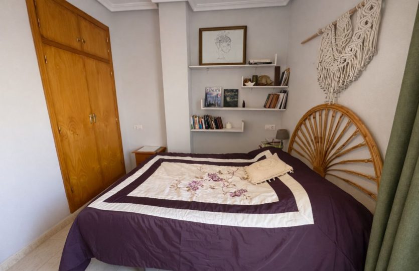 Buy apartment Torrevieja with large terrace — penthouse near the beach, bedroom view